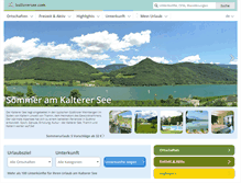 Tablet Screenshot of kalterersee.com